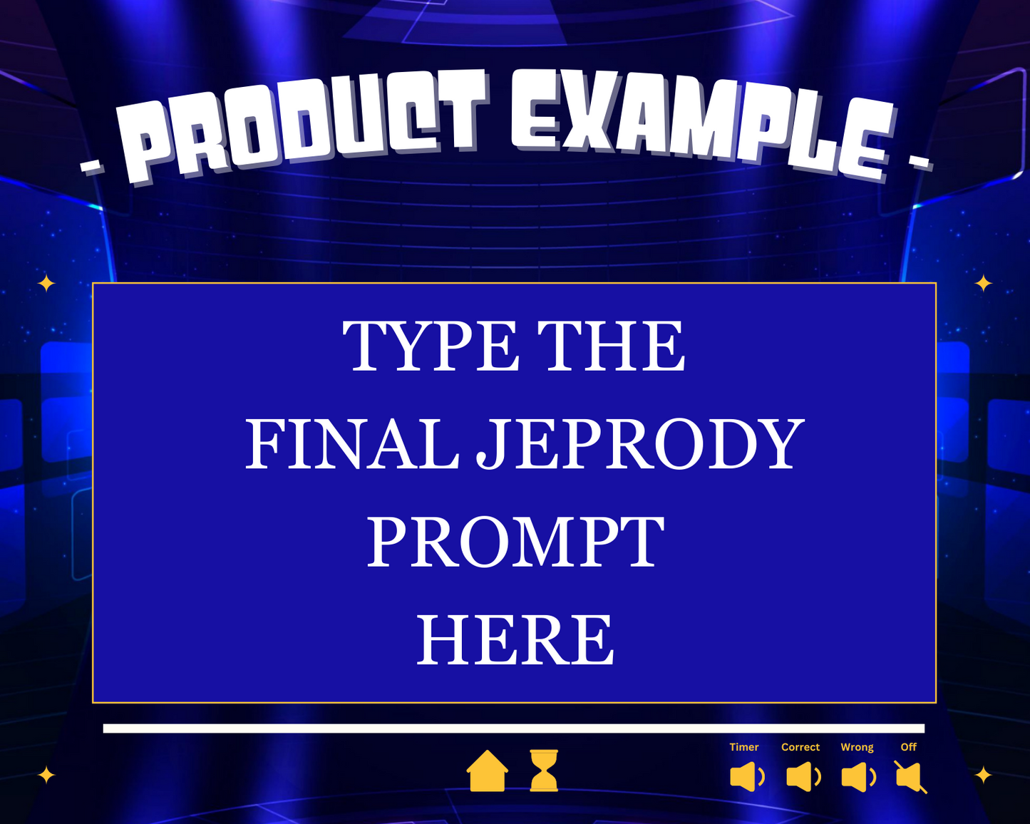 Ultimate Jeopardy Powerpoint Template- Host Your Own Game Show
