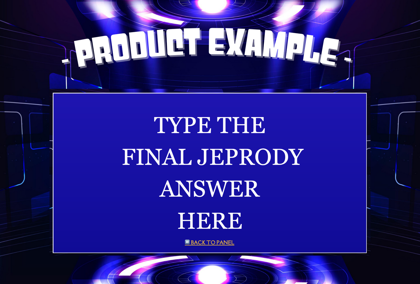 Customizable Jeopardy Powerpoint Template