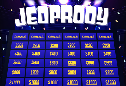 Customizable Jeopardy Powerpoint Template