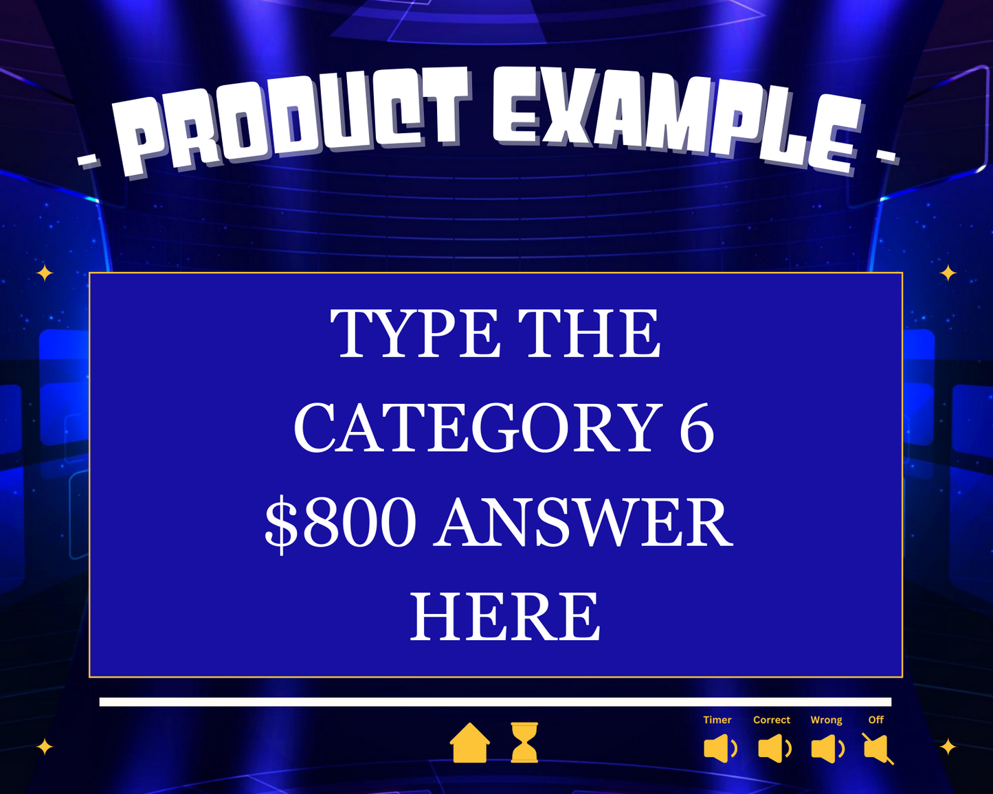 Ultimate Jeopardy Powerpoint Template- Host Your Own Game Show