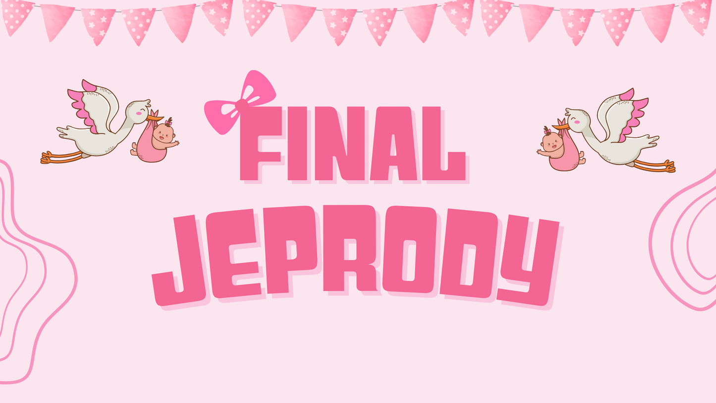 Baby Shower Jeoprody Template (Girl)