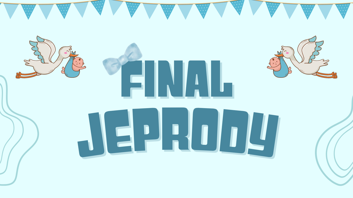 Baby Shower Jeoprody Template- Boy