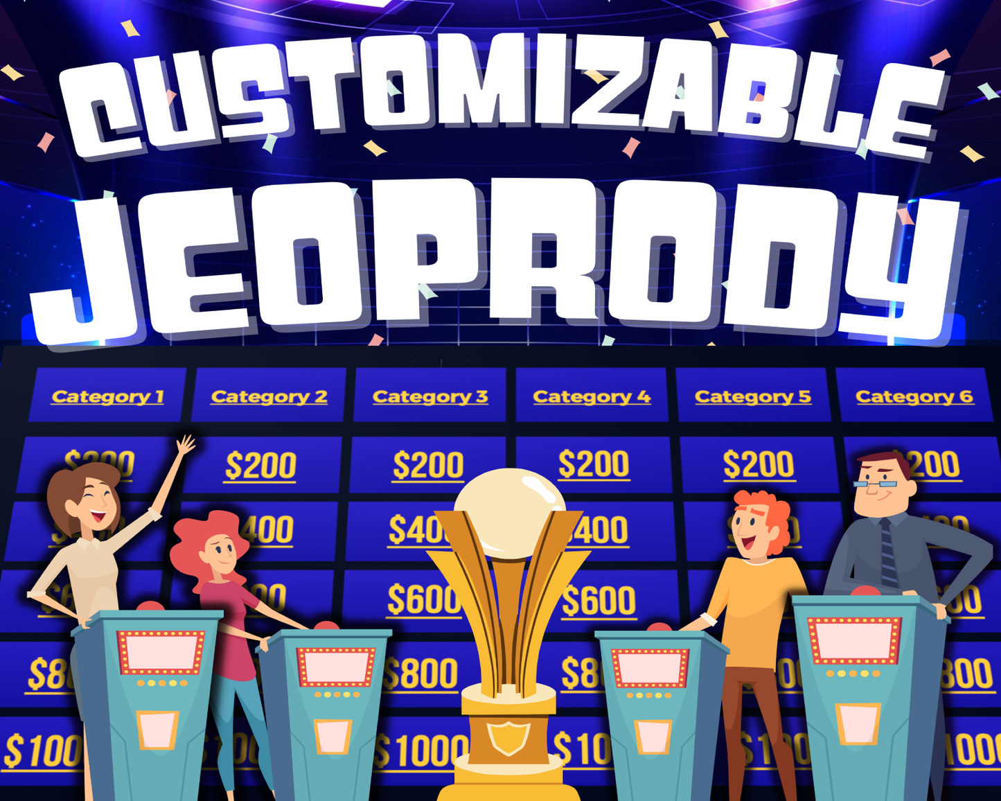 Customizable Jeopardy Powerpoint Template